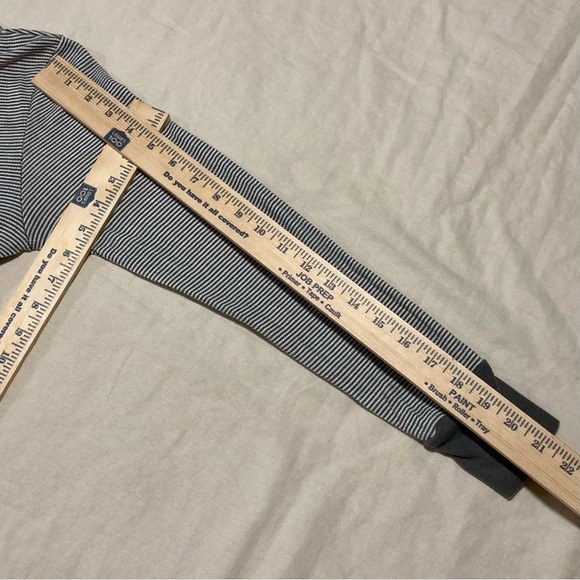 London Brand Striped Henley Style Romper with Dark Grey Trim - Picture 3 of 10